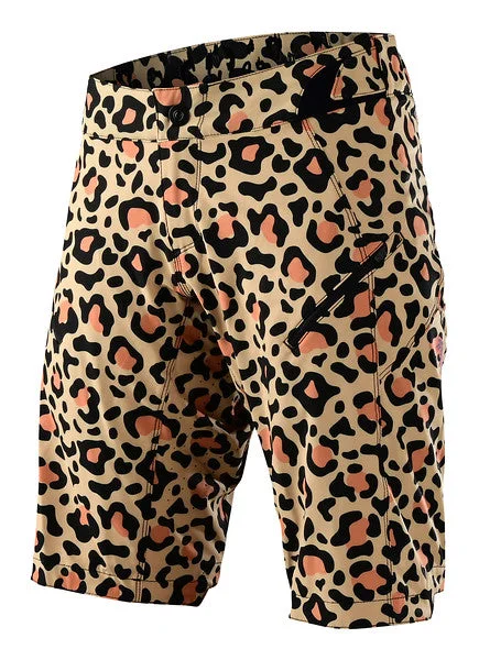 bicycle urban route-Troy Lee Designs Lilium MTB Short - Womens - Leopard - Bronze