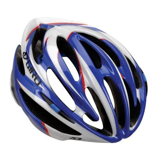 bicycle lever clamp-Giro Pneumo Classic Road Helmet - Blue-White