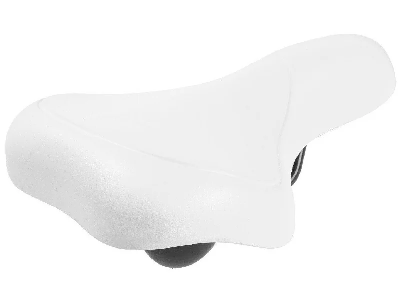 bicycle fitness seat-White Super Comfort Wide Eva Soft Padded Bicycle Saddle Ladies - Men's Bike Seat