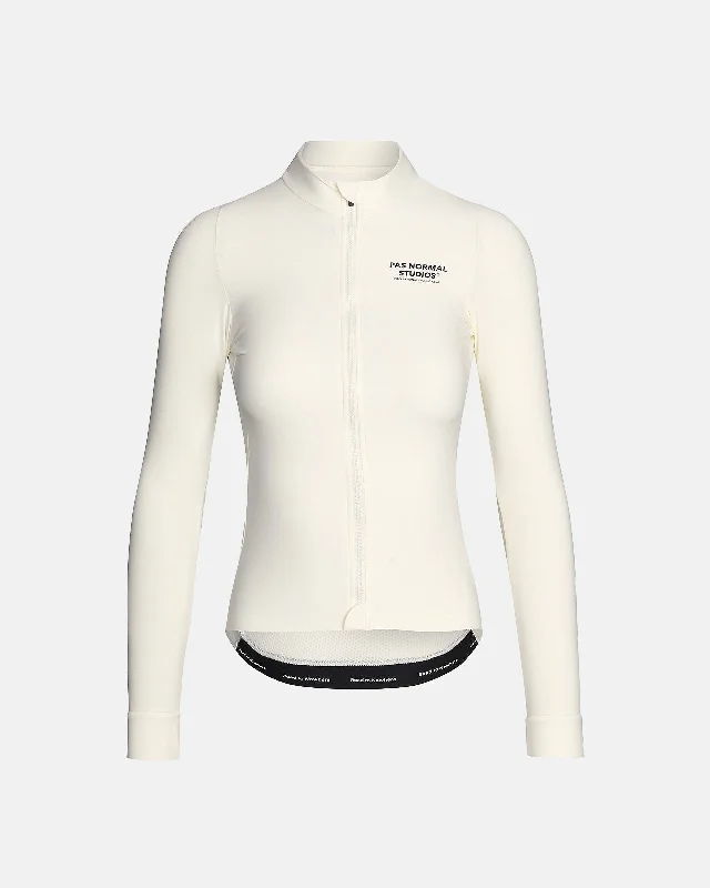 bicycle pump foot-Women's Mechanism Long Sleeve Jersey - Off White