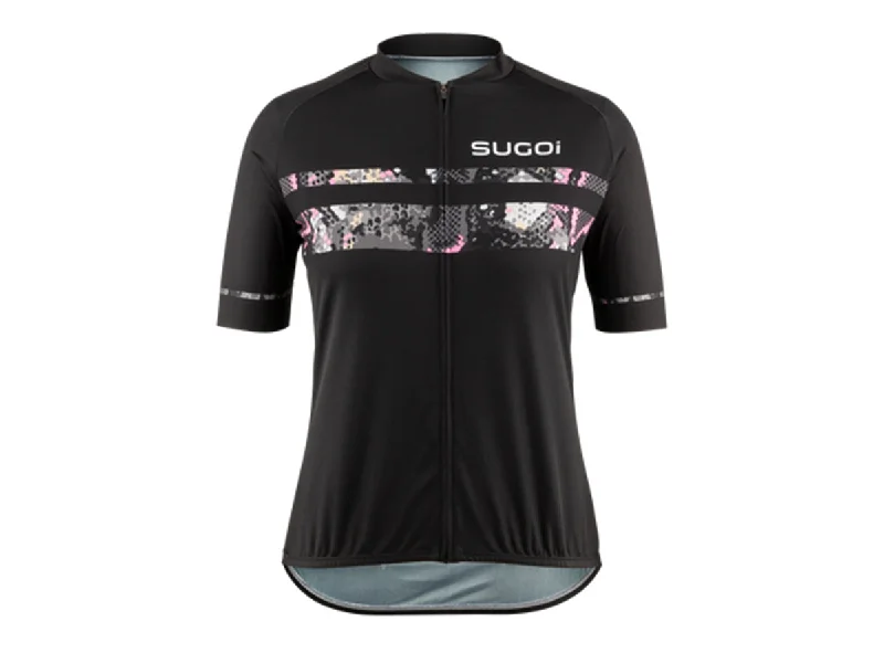 bicycle tool kit-Sugoi Evolution Zap 2 Short Sleeve Jersey - Womens - Black-Snake