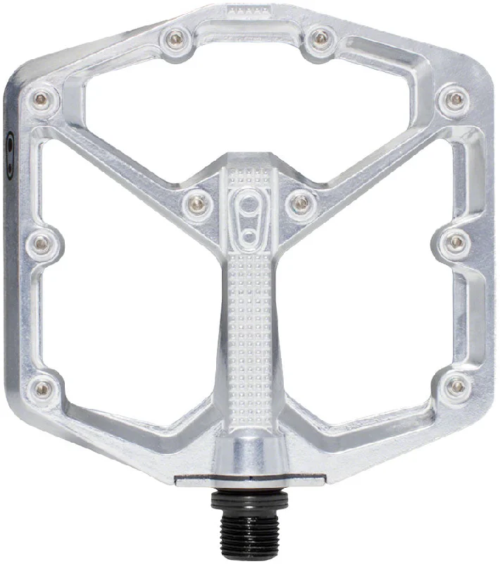 bicycle repair kit-Crankbrothers Stamp 7 Pedals - Platform Aluminum 9/16" High Polish Silver Large