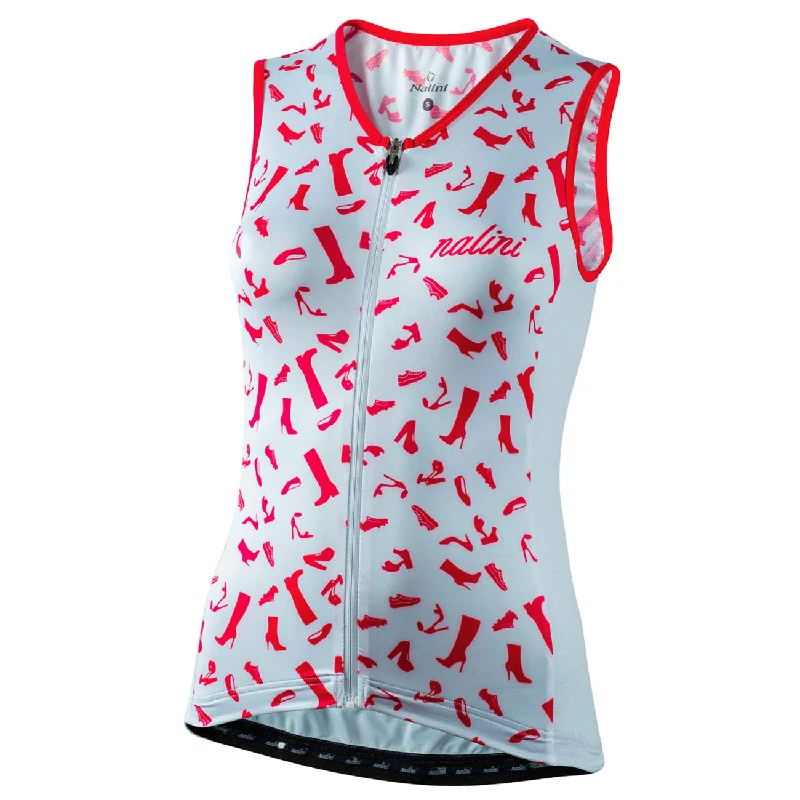 bicycle chain joint-Maglia senza maniche donna Nalini Red Shoes - Bianco