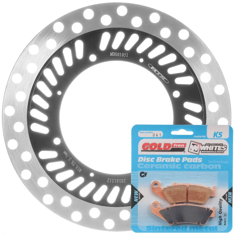 bicycle stand arm-BRAKE DISC & PAD FRONT KIT - HON CRF230F 05-20