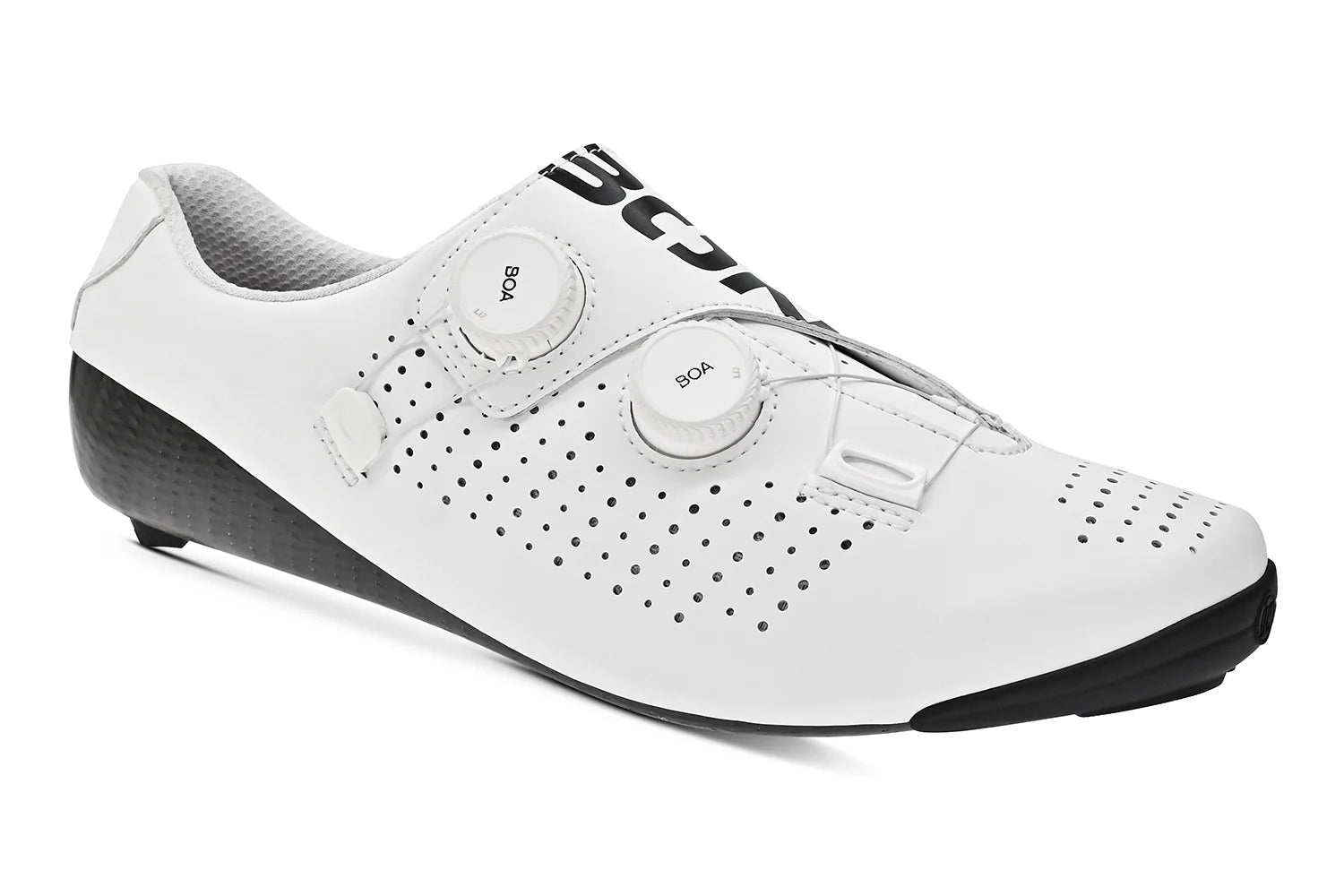 bicycle suspension travel-Bont Vaypor SL Road Shoe - White