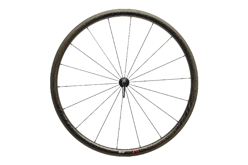 bicycle road kit-Zipp 202 Firecrest Carbon Clincher 700c Front Wheel