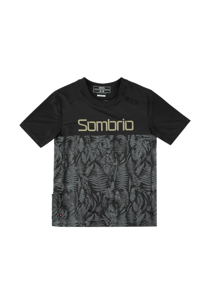 bicycle chain plate-Sombrio Spur 2 Short Sleeve MTB Jersey - Fern Black