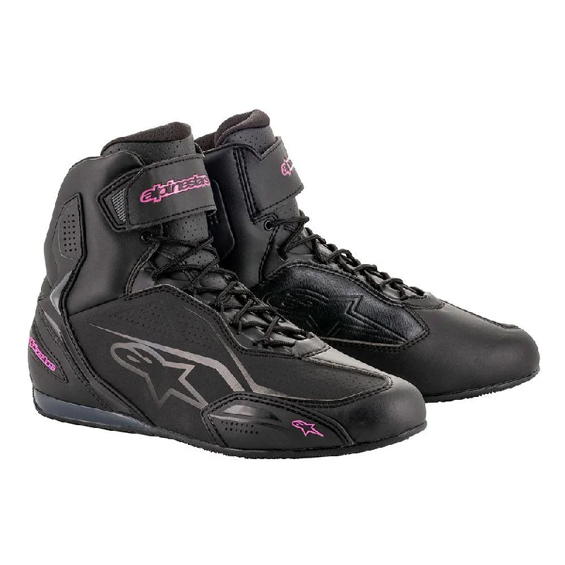 bicycle stem stack-ALPINESTARS STELLA FASTER V3 RIDE SHOES - BLACK/PINK