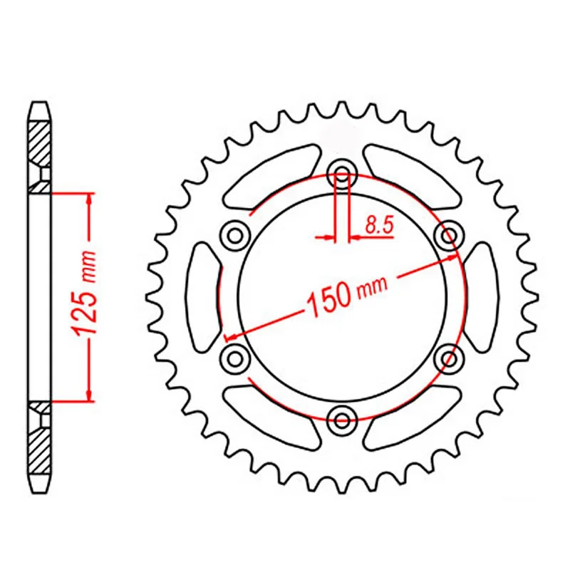 bicycle calorie kit-MTX 897 Steel Rear Sprocket #520 (50T) (11-KM1-50)