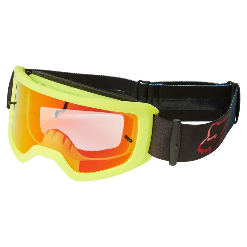 bicycle seatpost collar-Fox Racing Main Venz Goggle - Spark - Flo Red