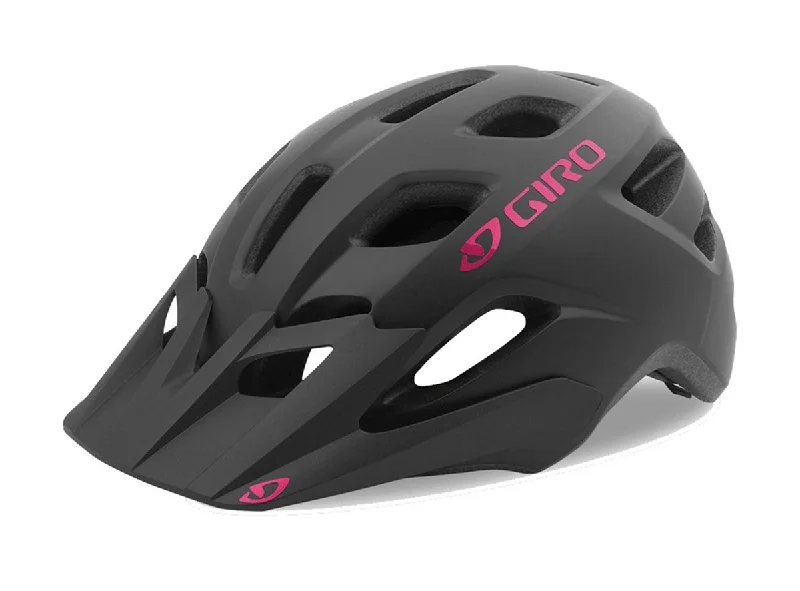 bicycle exercise monitor-Giro Verce MTB Helmet - Womens - Matt Black-Bright Pink