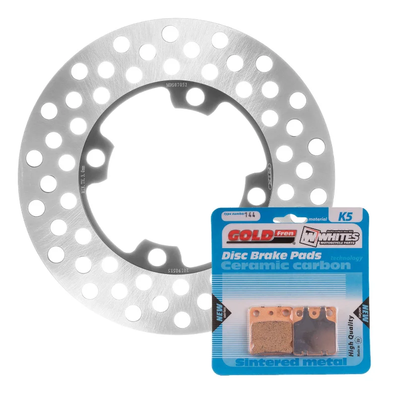 bicycle rental kit-BRAKE DISC & PAD FRONT KIT - YAM YFM350FA BRUIN 04-06