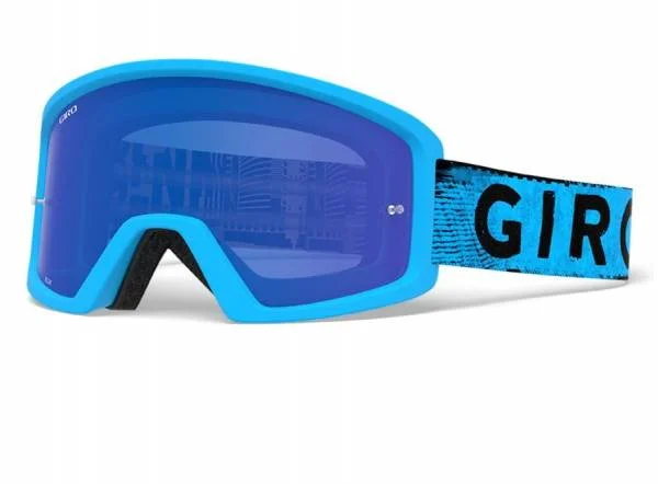 bicycle tire block-Giro Blok MTB Goggle - Blue Hypnotic Cobalt-Clear