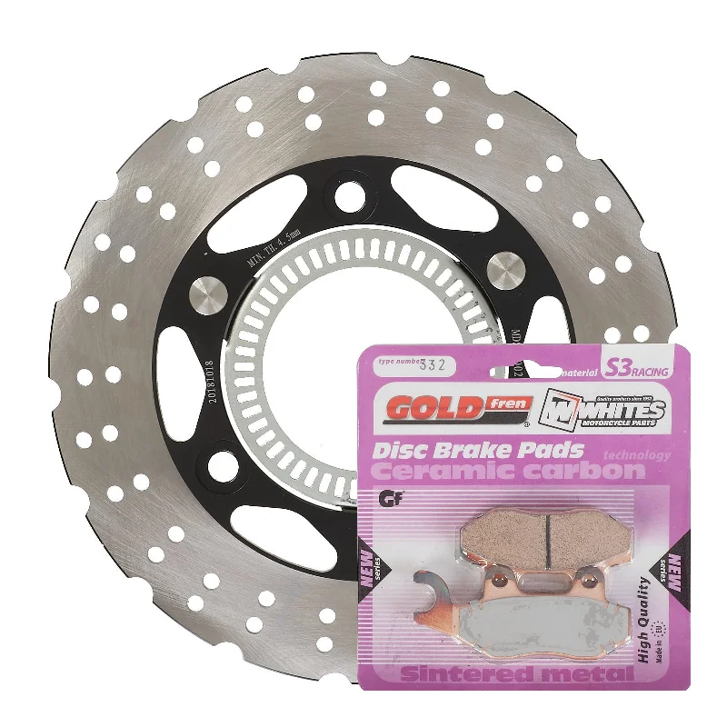 bicycle wrist kit-Brake Disc & Pad Rear Kit - Kawasaki EX300 Ninja ABS \'13-\'15