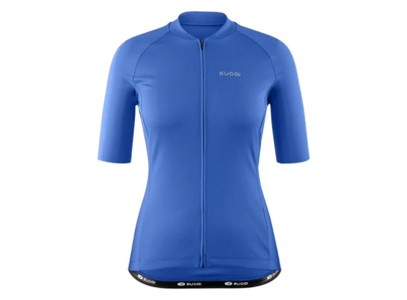 bicycle assembly kit-Sugoi Essence 2 Short Sleeve Jersey - Womens - Dynamic Blue