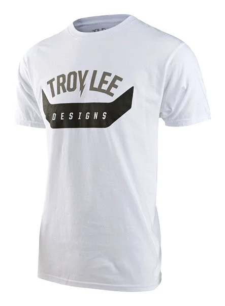 bicycle handlebar flare-Troy Lee Designs Arc Short Sleeve Tee - White