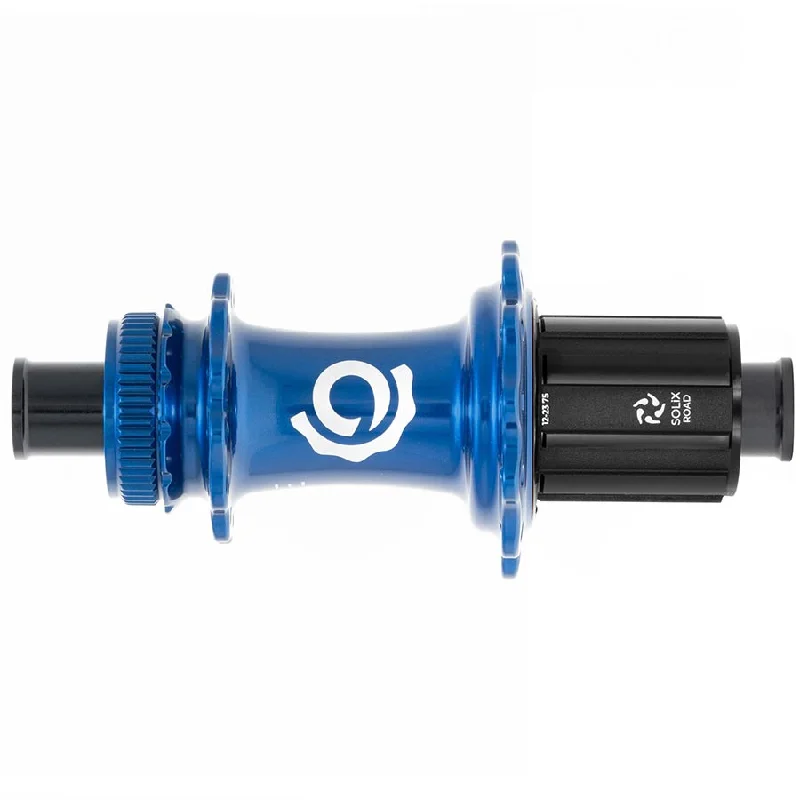 bicycle pad spring-Industry Nine Solix G Classic Rear HG11 Disc Hub Rear 28H 12mm TA 142mm Shimano HG 11 Blue