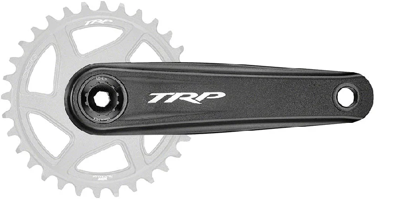 bicycle shoes kit-TRP CK-8050 Crankset - 170mm 12-Speed For 68/73mm Frame BB DM CINCH Chainring Interface 30mm  Spindle Sandblasted BLK