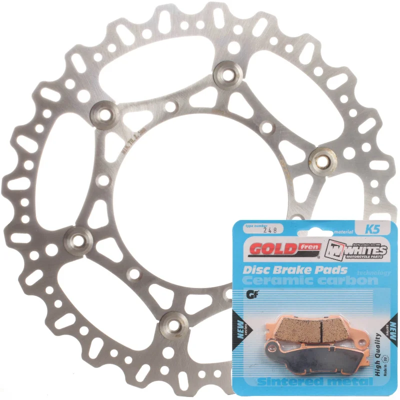 bicycle road kit-BRAKE DISC & PAD FRONT KIT - YAM YZ125 17-20