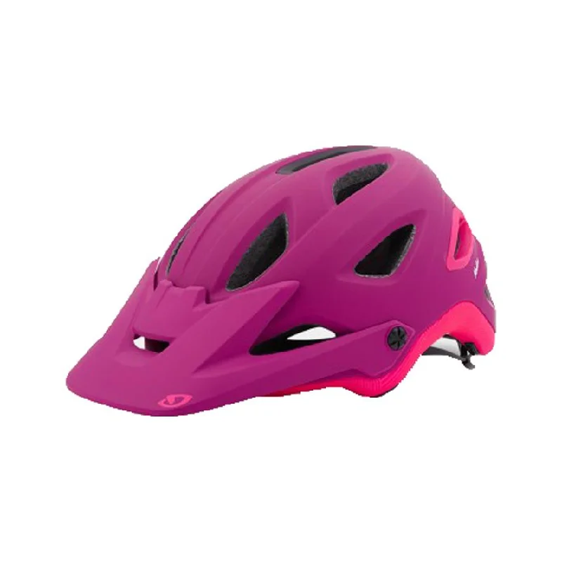 bicycle shoe ventilation-Giro Montara MIPS MTB Helmet - Womens - Matt Black-Bright Pink