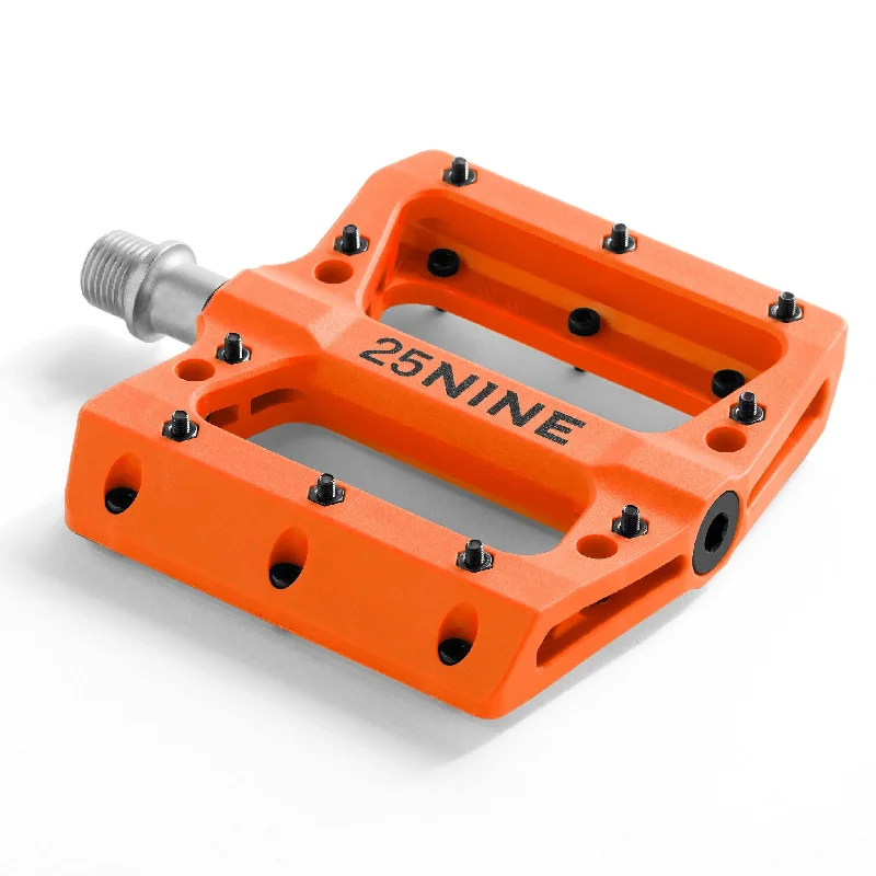 bicycle cleat plate-Bushido Platform Pedals- Orange