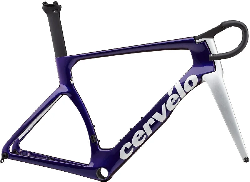 bicycle vintage kit-Cervelo S5 Disc Frameset - Sapphire and Ice