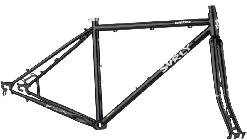 bicycle tire rotation-Straggler 700c Frameset Black