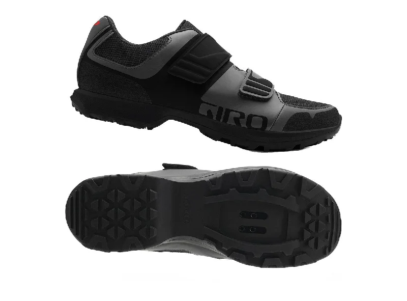 bicycle posture kit-Giro Berm Clipless MTB Shoe - Dark Shadow-Black - 2019