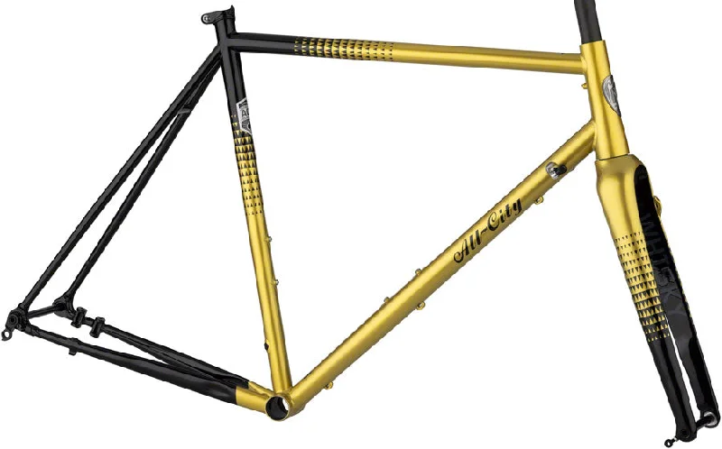 bicycle hybrid kit-Zig Zag Frameset - Golden Leopard