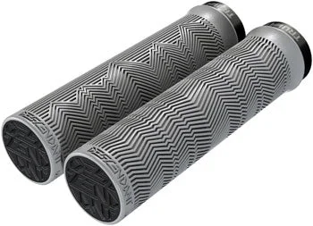 bicycle hybrid kit-TruVativ Descendant Grips - Locking, 133mm, Gray