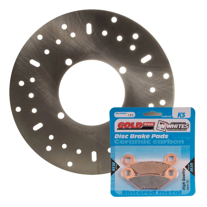 bicycle socks kit-BRAKE DISC & PAD FRONT KIT - POL SPORTSMAN 570 UTE 15-17