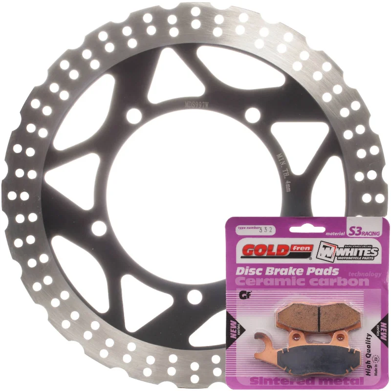 bicycle chain roller-BRAKE DISC & PAD FRONT KIT - KAW EX300 NINJA 13-17 - WAVE