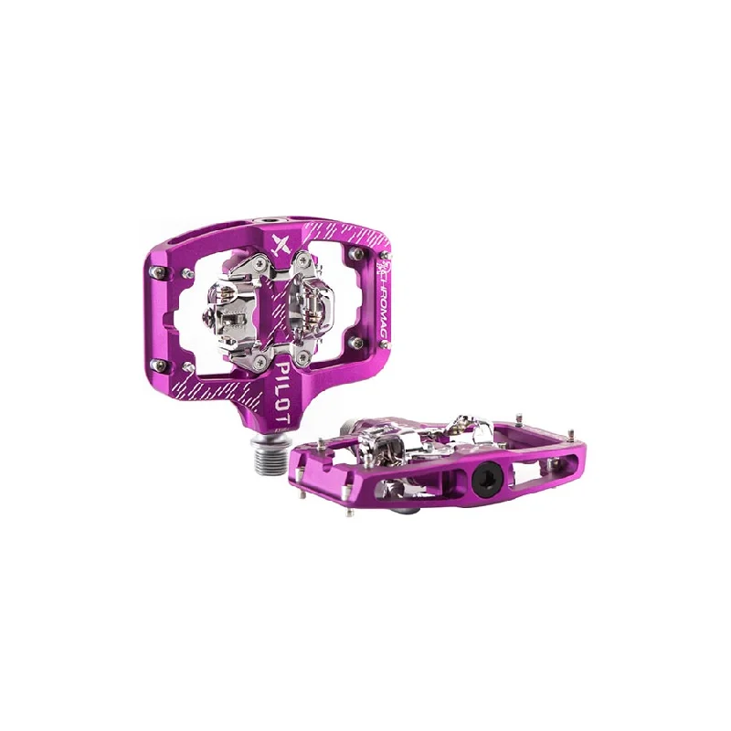 bicycle lever kit-Chromag Pilot SPD Pedals Purple