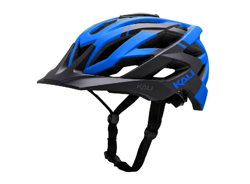 bicycle battery kit-Kali Lunati Shade MTB Helmet - Matt Black-Blue