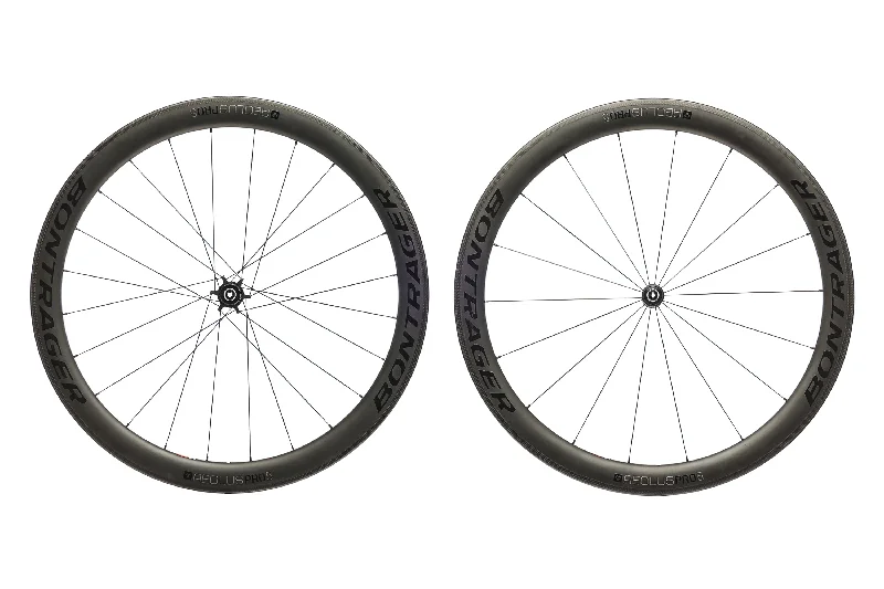 bicycle shoe kit-Bontrager Aeolus pro 5 Carbon Tubeless 700c Wheelset