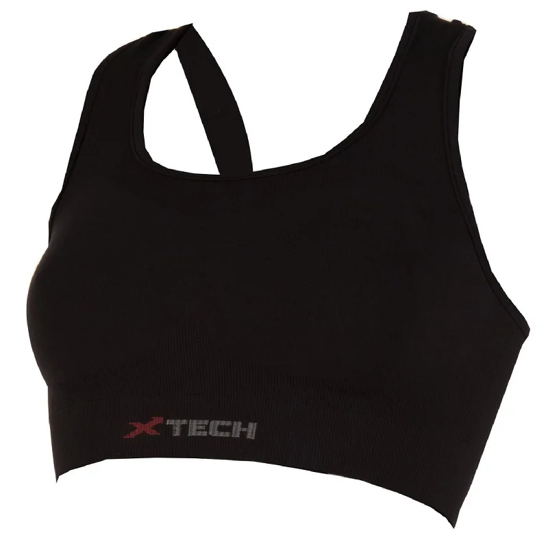 bicycle repair class-Reggiseno Xtech Sport Top Double - Nero