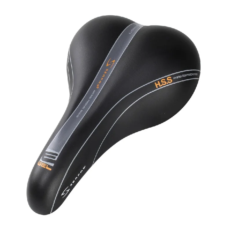 bicycle lever tension-Serfas E-Gel Elastomer Hybrid Saddle