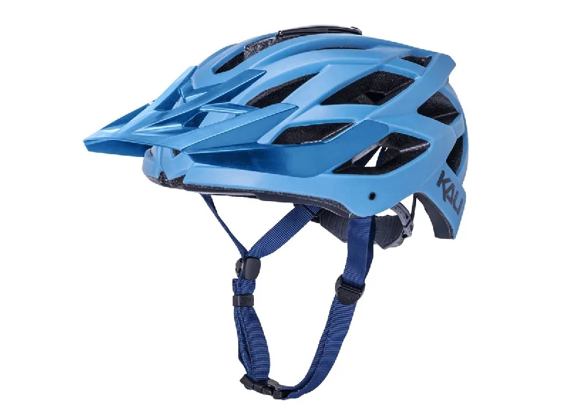 bicycle paint kit-Kali Lunati Matt MTB Helmet - Thunder-Navy