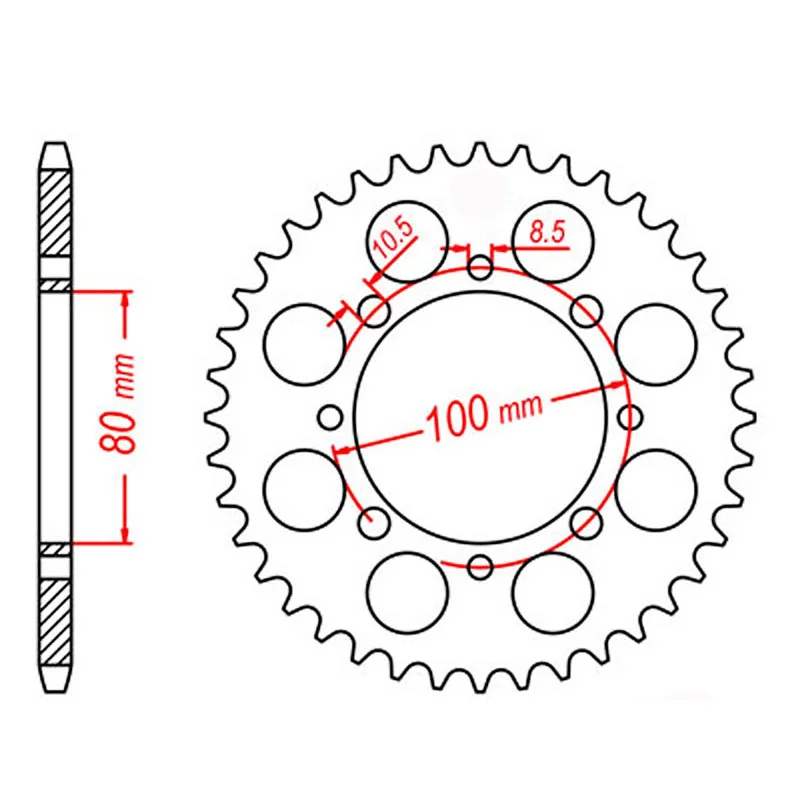 bicycle indoor mat-MTX 819/2 Steel Rear Sprocket #520 (41T) (11-113-41)