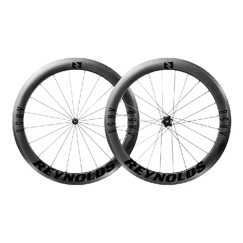 bicycle brake barrel-Reynolds AR58 700c Road Tubeless Rim Brake Wheel Set Gray