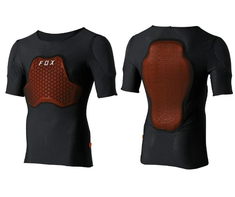 bicycle rust inhibitor-Fox Racing Base Frame Pro Short Sleeve Guard - Black