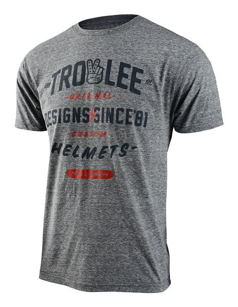 bicycle chain joint-Troy Lee Designs Roll Out Short Sleeve Tee - Ash Heather