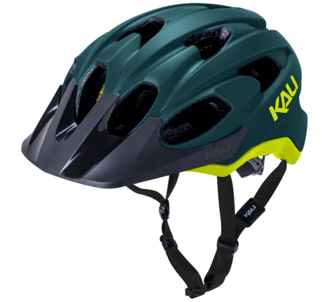 bicycle brake squeak-Kali Pace MTB Helmet - Solid Matt Teal-Fluro Yellow