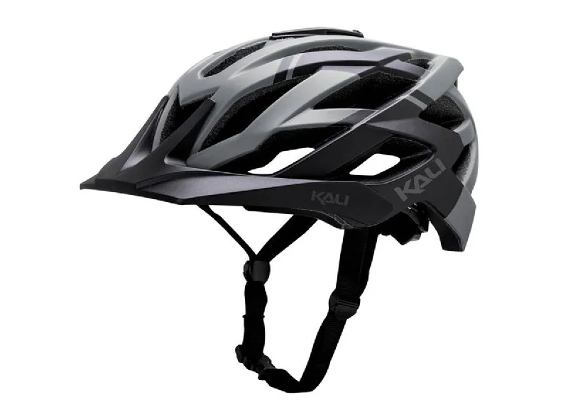 bicycle touring kit-Kali Lunati Shade MTB Helmet - Matt Black-Gray