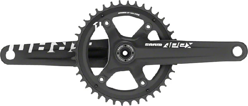 bicycle chain breaker-SRAM Apex 1 Crankset - 175mm 10/11-Speed 42t 110 Asymmetric BCD GXP Spindle Interface BLK