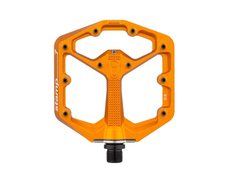 bicycle stunt kit-Crank Brothers Stamp 7 Small Platform Pedals - Orange