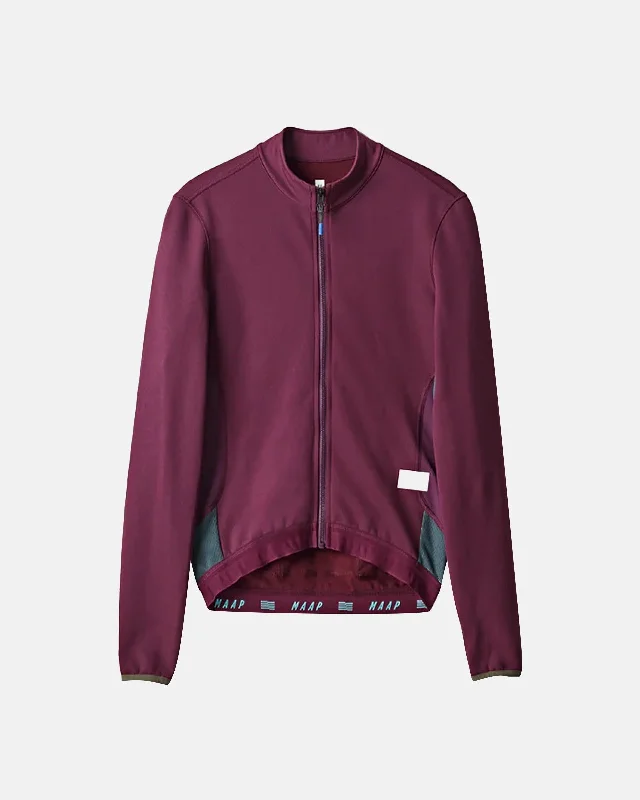 bicycle gear alignment-Alt_Road LS Jersey - Burgundy