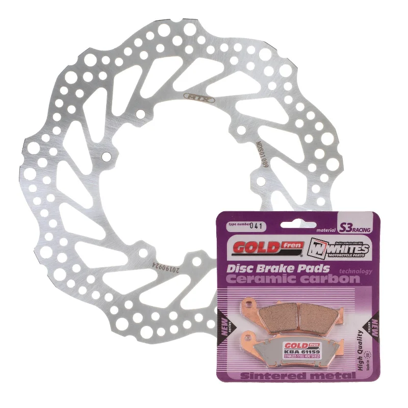 bicycle brake line-BRAKE DISC & PAD FRONT KIT - HON CRF450X 05-16 - WAVE