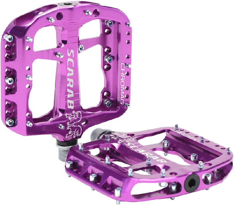 bicycle battery kit-Chromag Scarab Pedals Purple