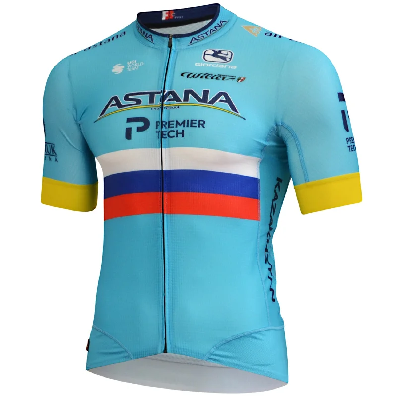 bicycle shoe toe-Maglia Astana FR-C Pro 2020 - Campione Russo